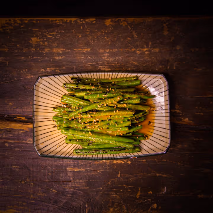 Crunchy Sesame Greens